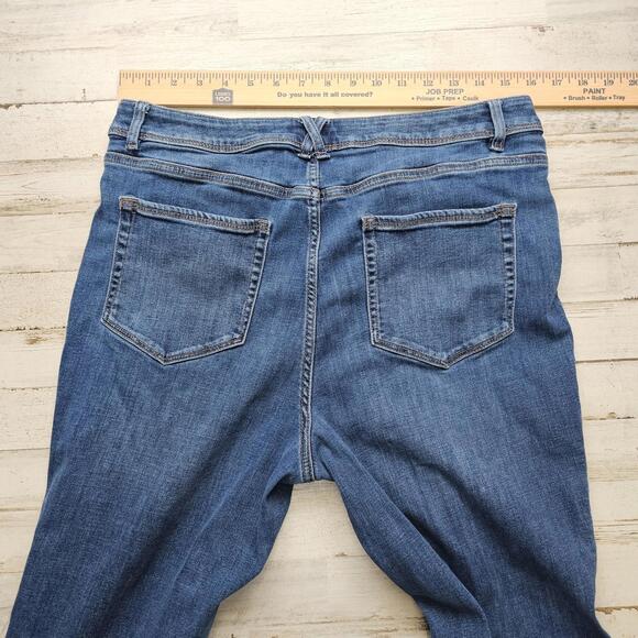 J.Jill Denim Jeans Women’s 14R Blue High Rise Straight Leg Comfort Fits 34x29 - Picture 5 of 6